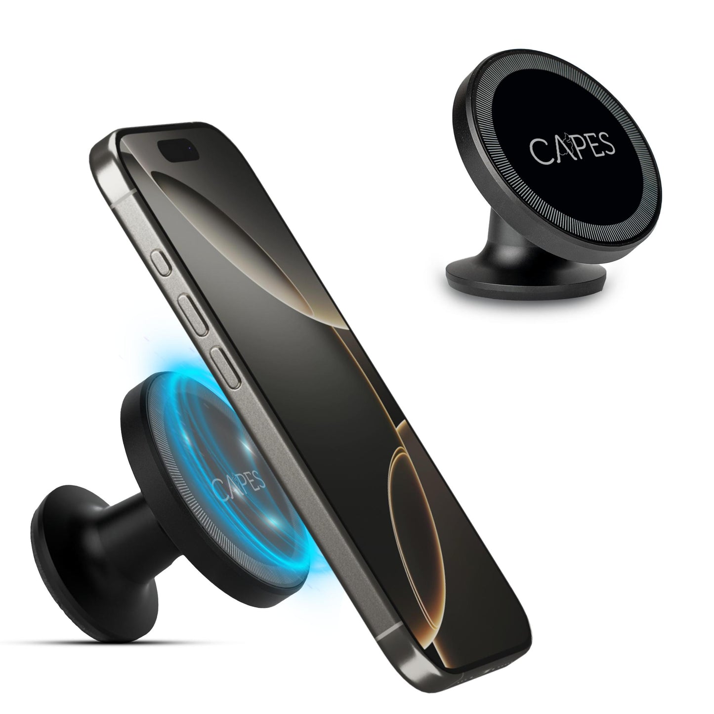 Gripzy™ DriveHold Pro – Magnetic Car Dashboard Mount (360° Rotation)