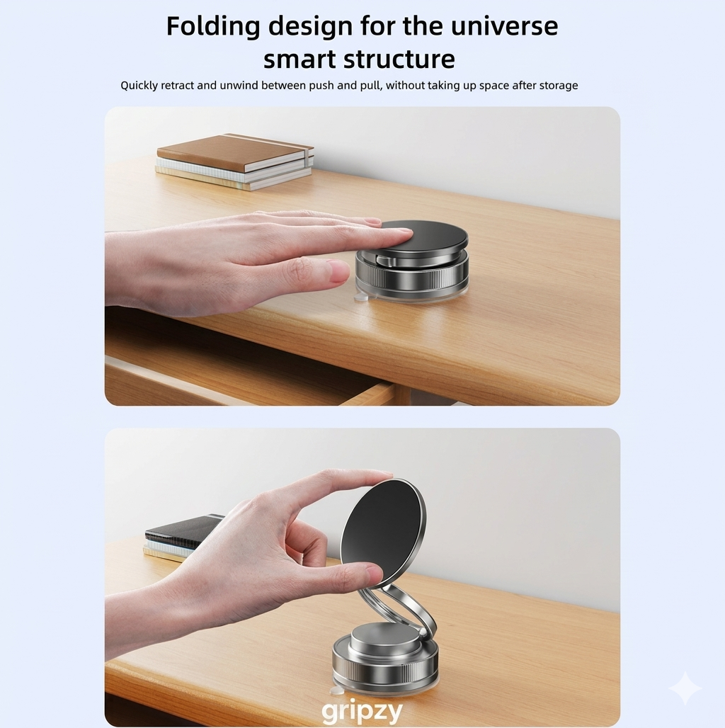 Gripzy™ Magnetic Mount - Stick, Snap, Shoot.