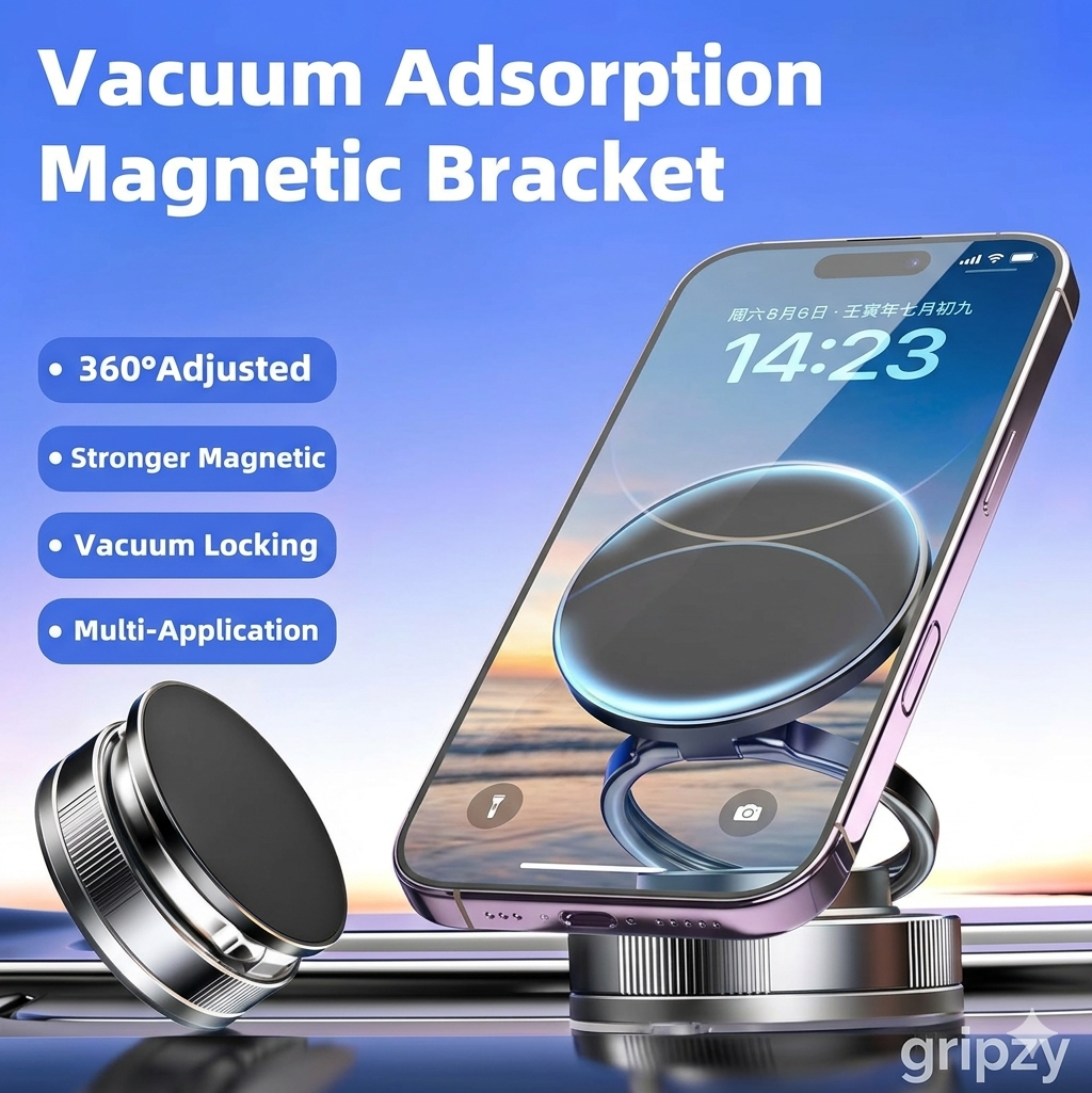 Gripzy™ Magnetic Mount - Stick, Snap, Shoot.