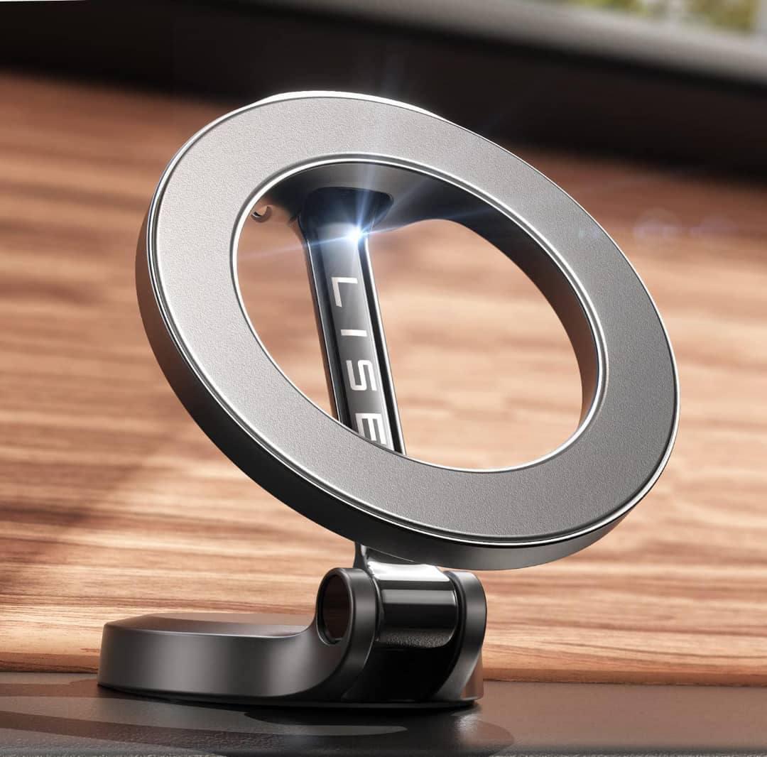 Gripzy™ DriveHold Pro – Magnetic Car Dashboard Mount (360° Rotation)